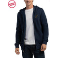 True Religion Logo Dome Zip Hoodie for Men XL Blue