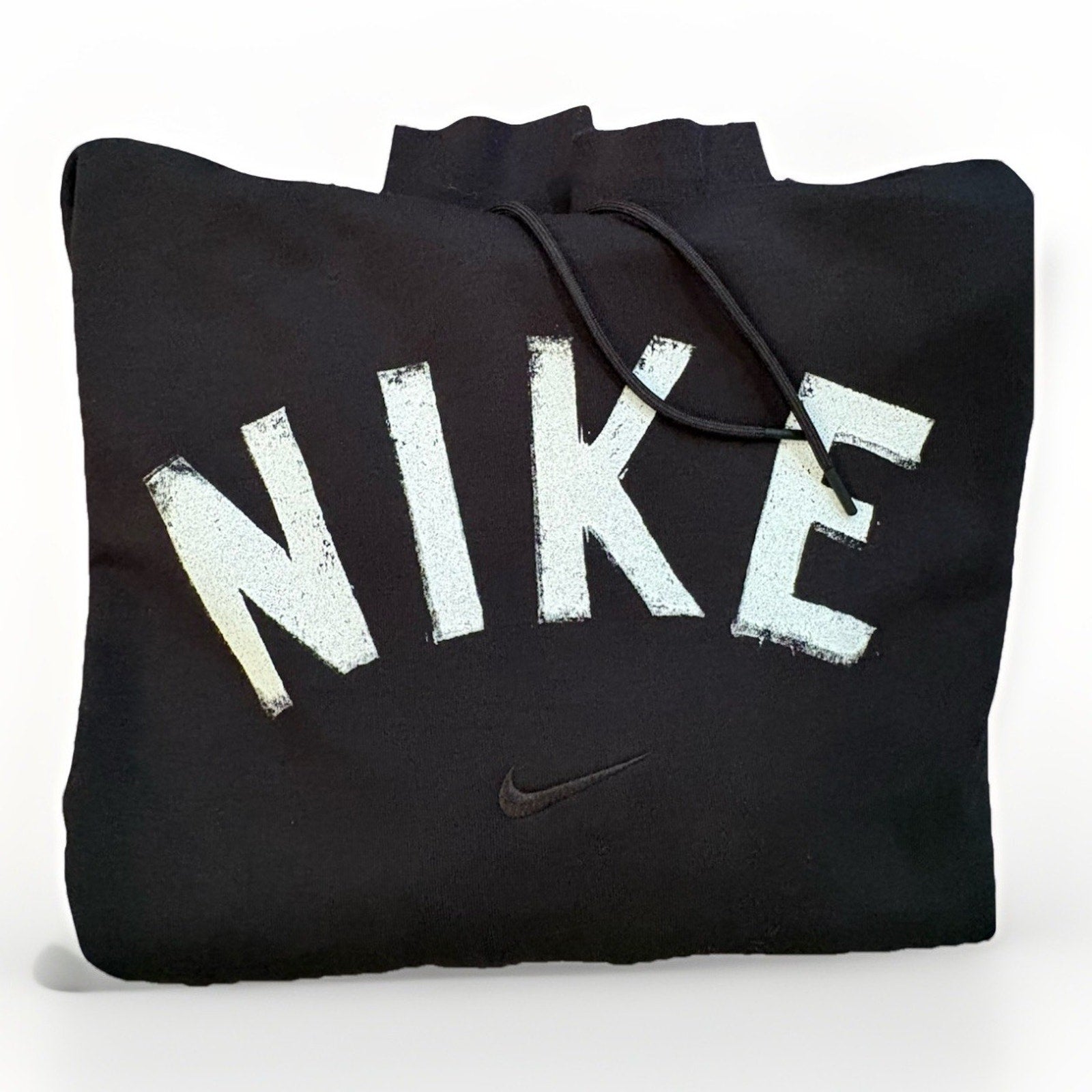 Nike Men's Black Pullover Hoodie Large NIKE Logo Kangaroo Pocket NWT