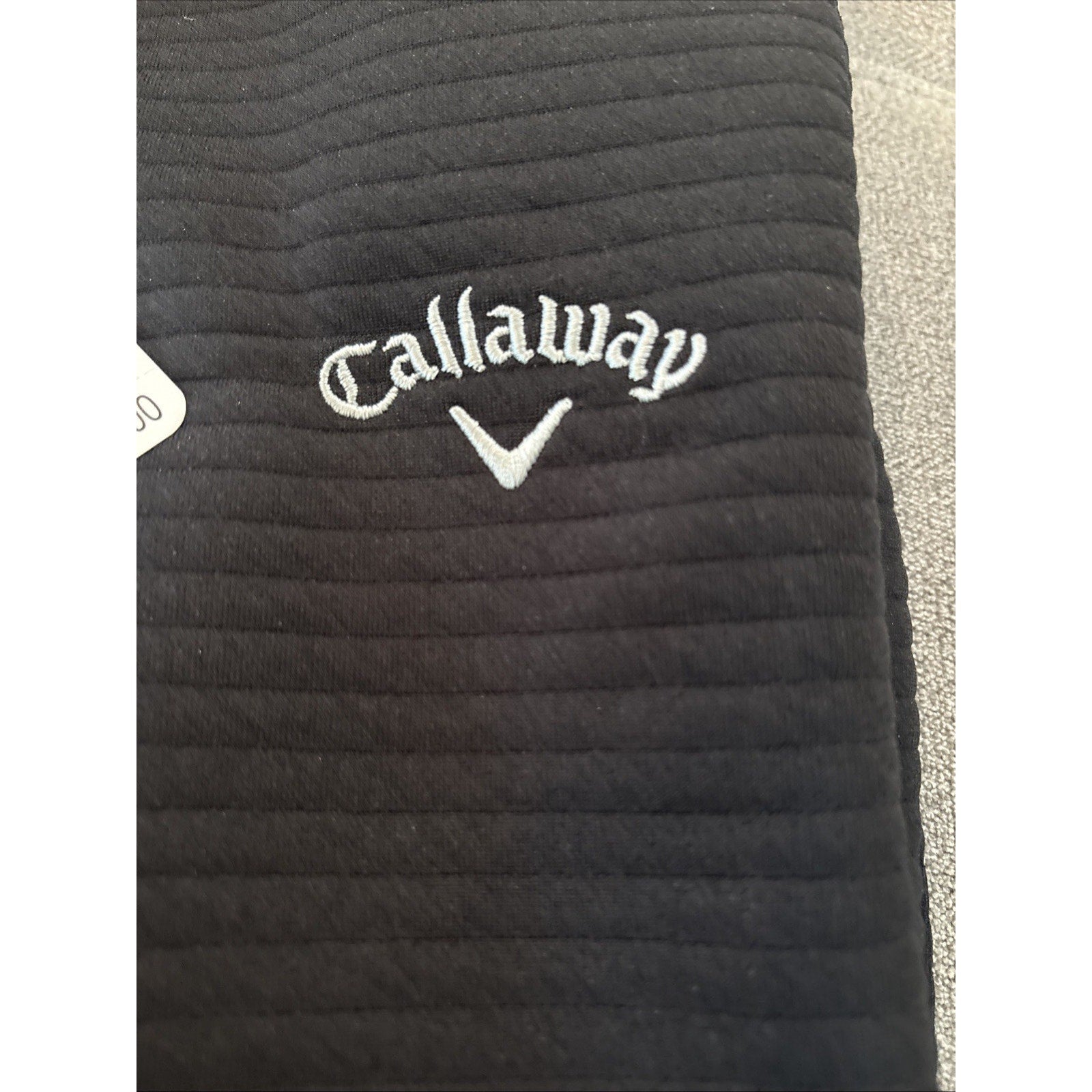 Callaway Mens Medium Opti Dri Water Repellent 1/4 Zip Golf Pullover NWT Black