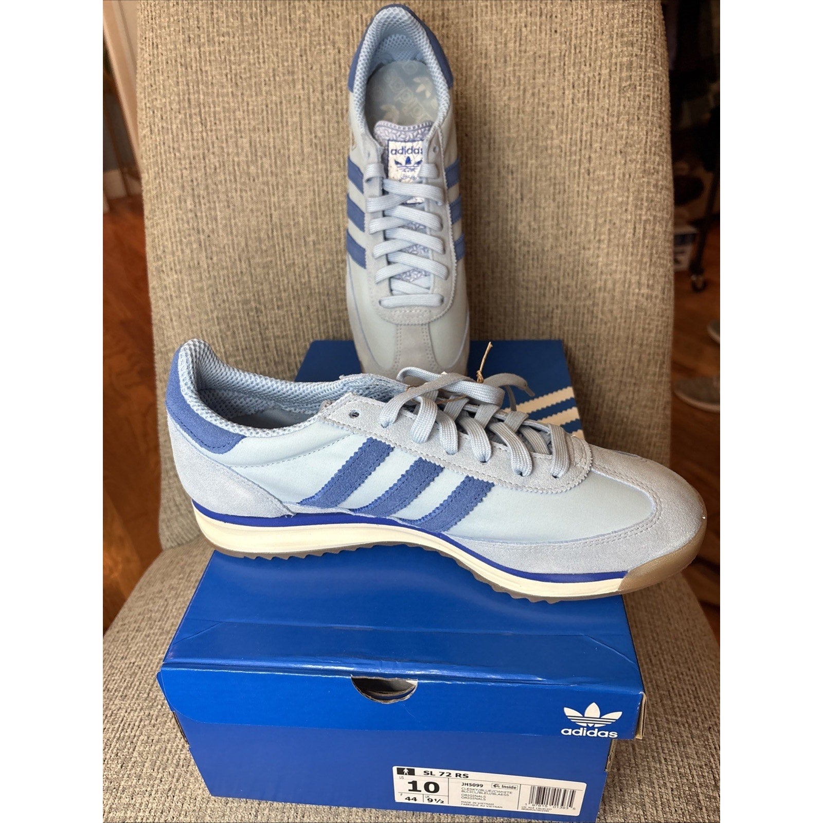 Adidas SL72 RS Sky Blue Scarlet Size 10 Men - Argentina Colors World Cup