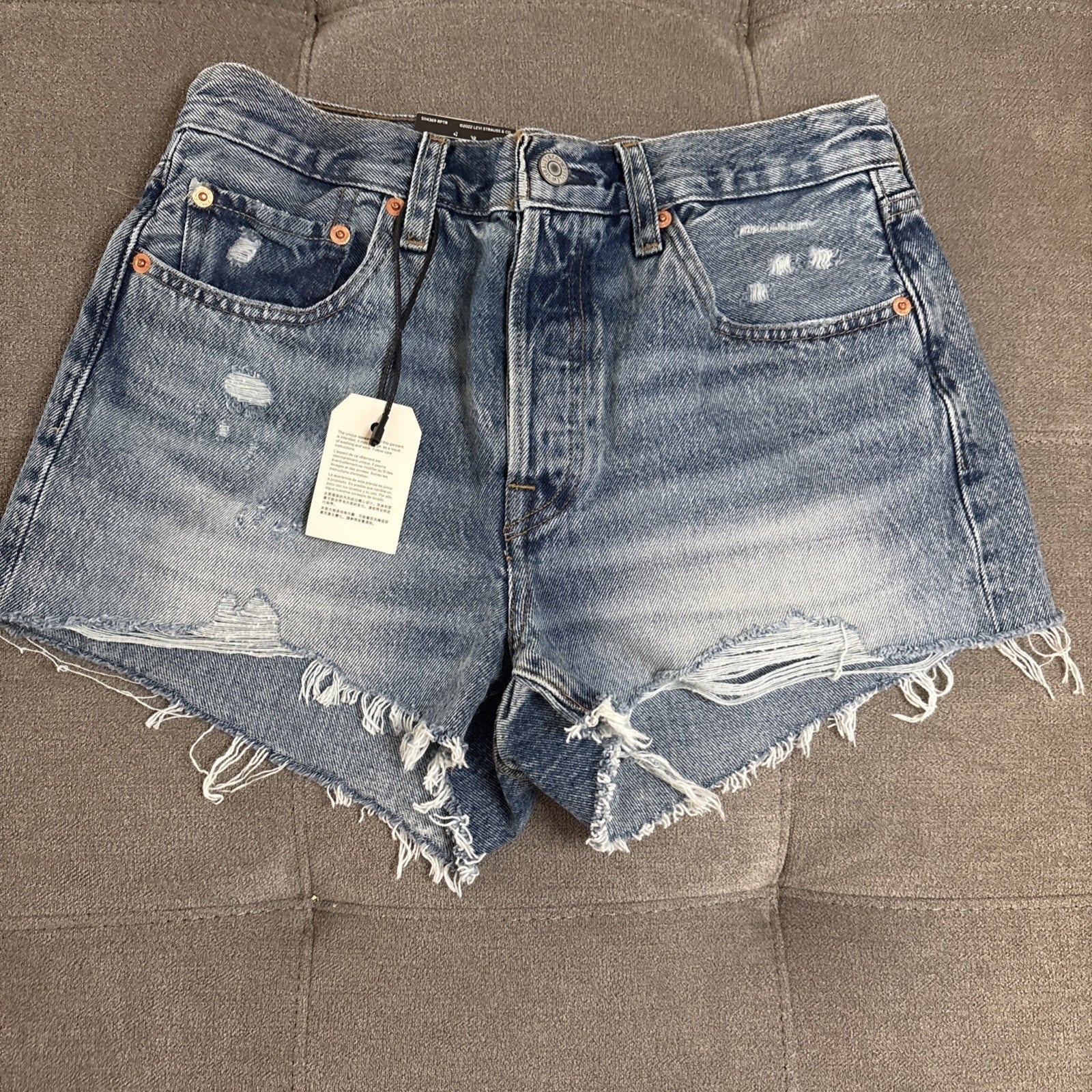 Levi's 501 Women's Shorts Distressed Button Fly Different Sizes (New With tags)