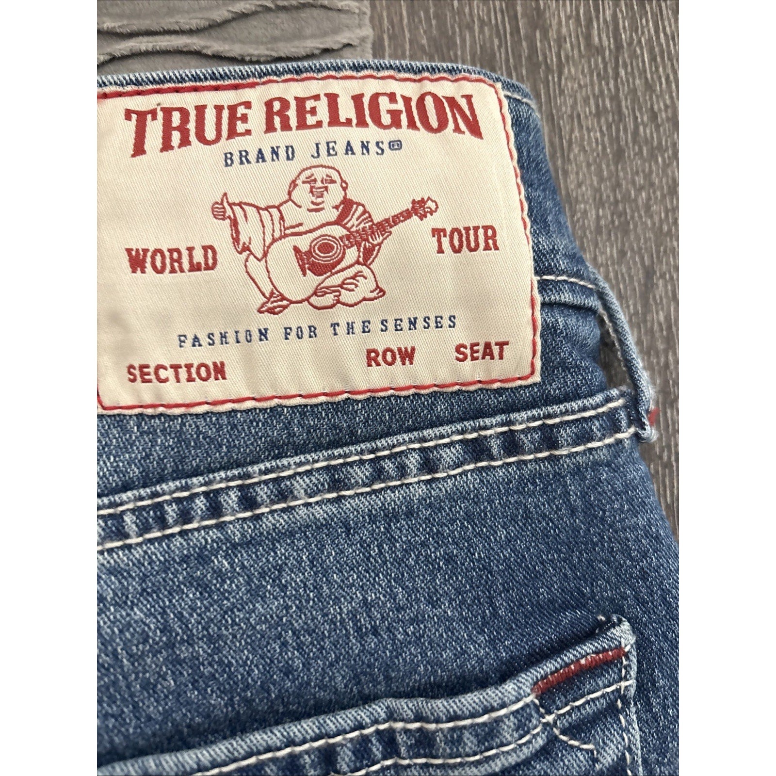 True Religion Mens's Ricky SN Straight Blue Jeans (NEW)