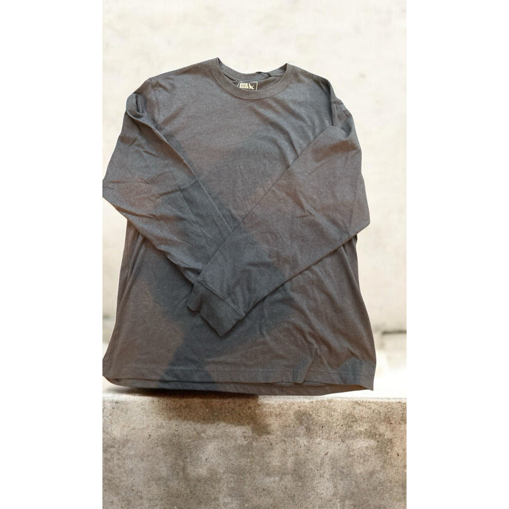 Eddie Bauer Men's Long Sleeve Crewneck Brushed Jersey Tee Mood Indigo Size L