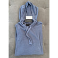 JACHS New York Hoodie Textured Knit Pullover Sweatshirt Men's M Blue Casual Soft