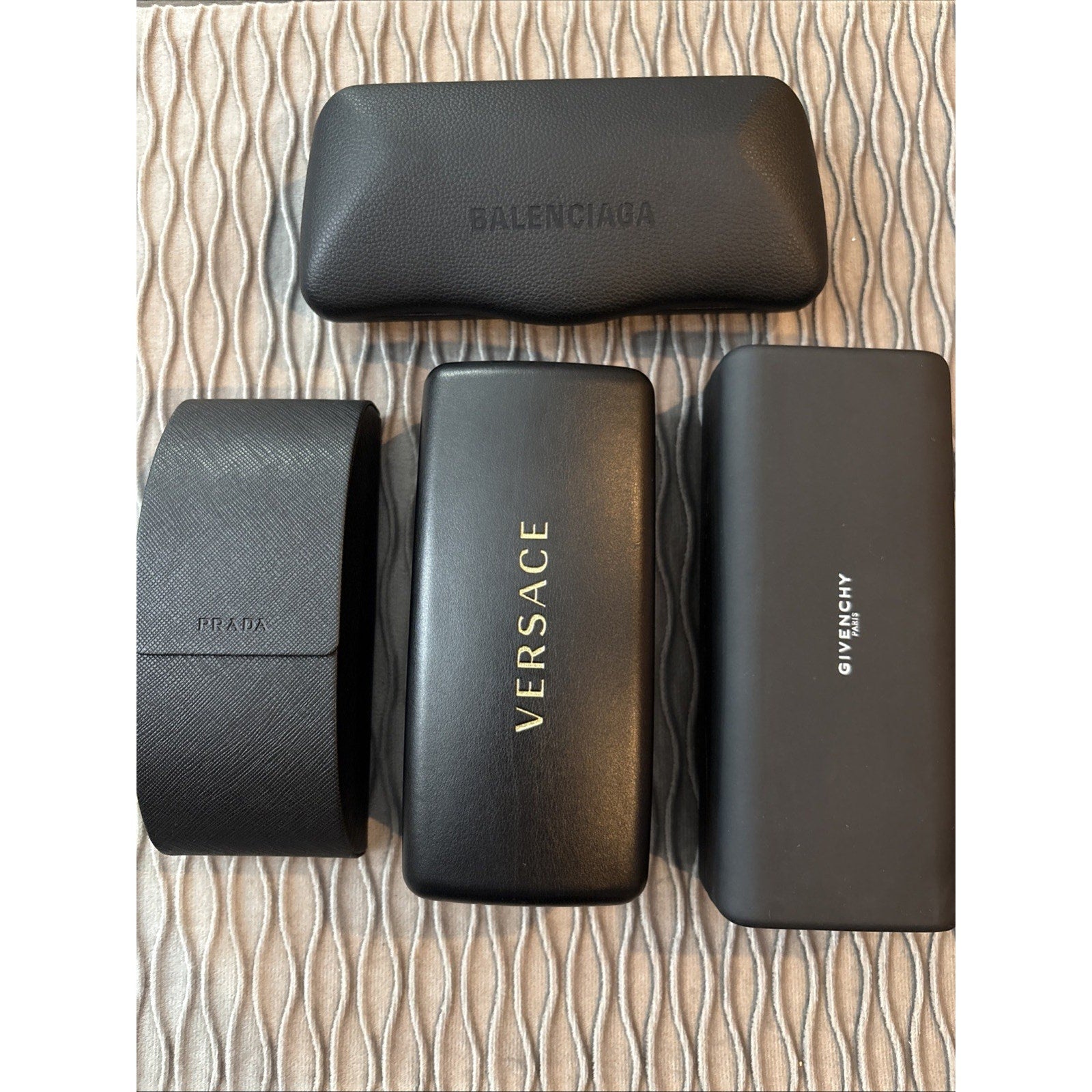 Givenchy Balenciaga Prada Sunglasses Case Only Authentic w/ Lense Cloth