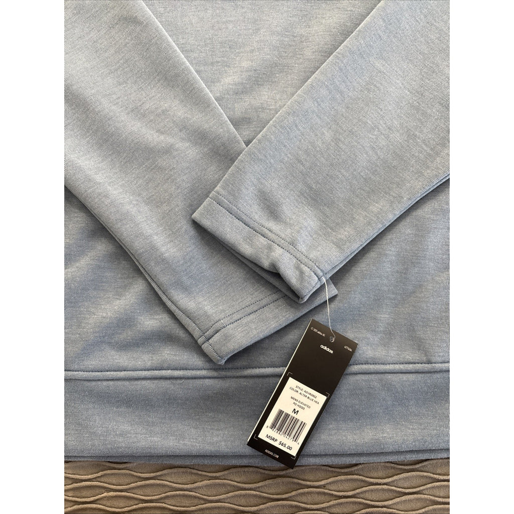 Adidas Men’s Essential Fleece Pullover Hoodie Light Blue NWT Athletic Medium