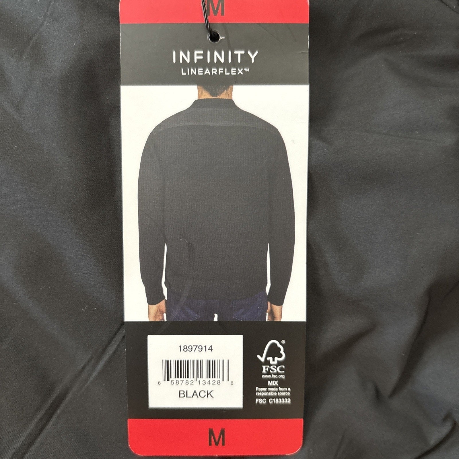 Infinity Linear Flex Men’s Black Jacket - Medium