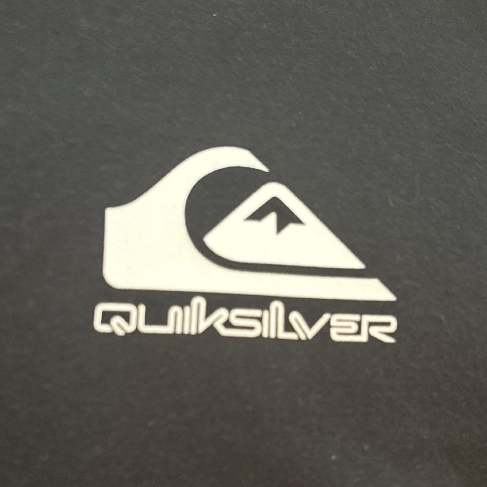 Quicksilver Black Fleece Crew Neck Sweatshirt Logo Accent Pullover Men's Size M