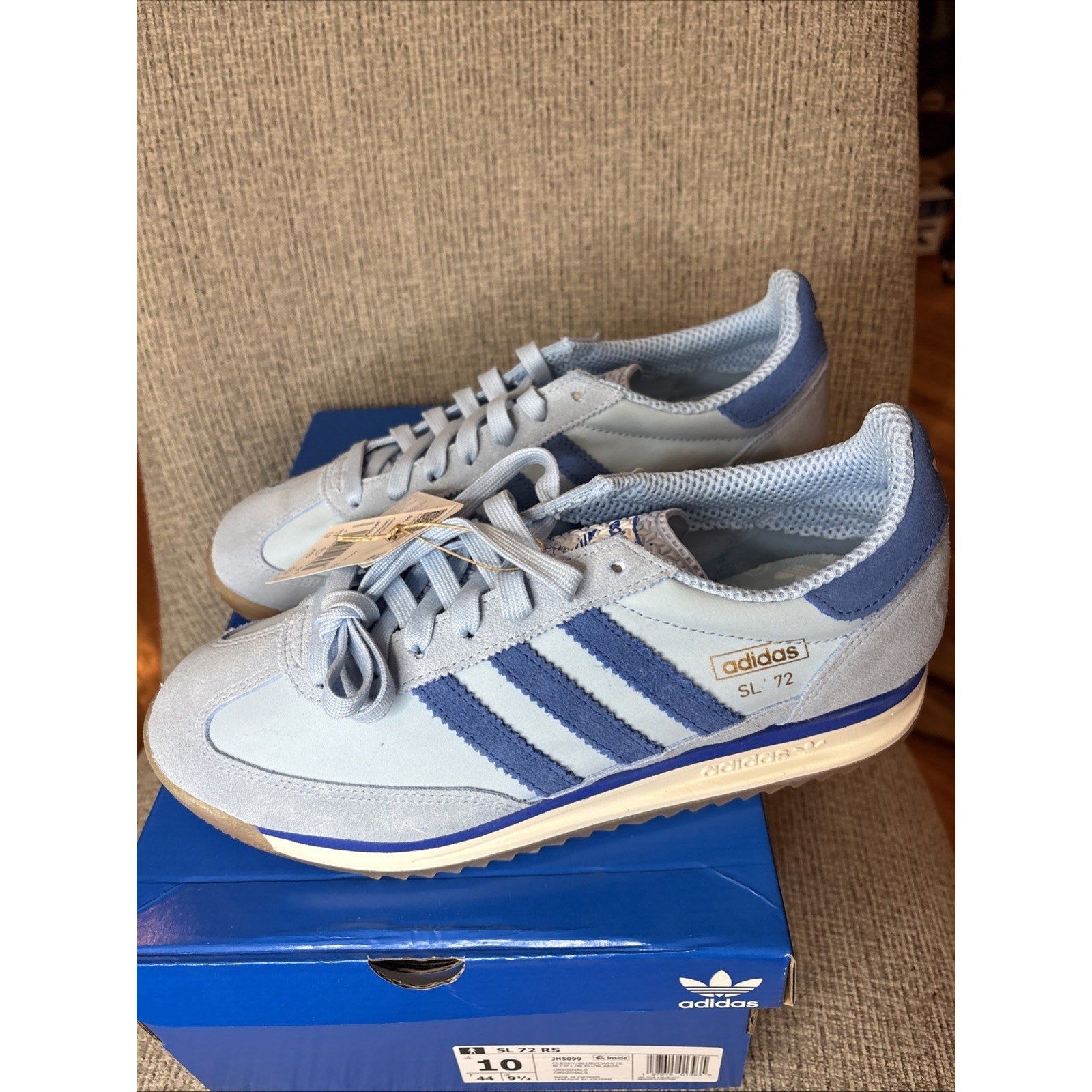 Adidas SL72 RS Sky Blue Scarlet Size 10 Men - Argentina Colors World Cup