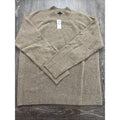 Express Men's Crewneck Sweater Size Large Tan Knit Pullover Soft Casual Classic