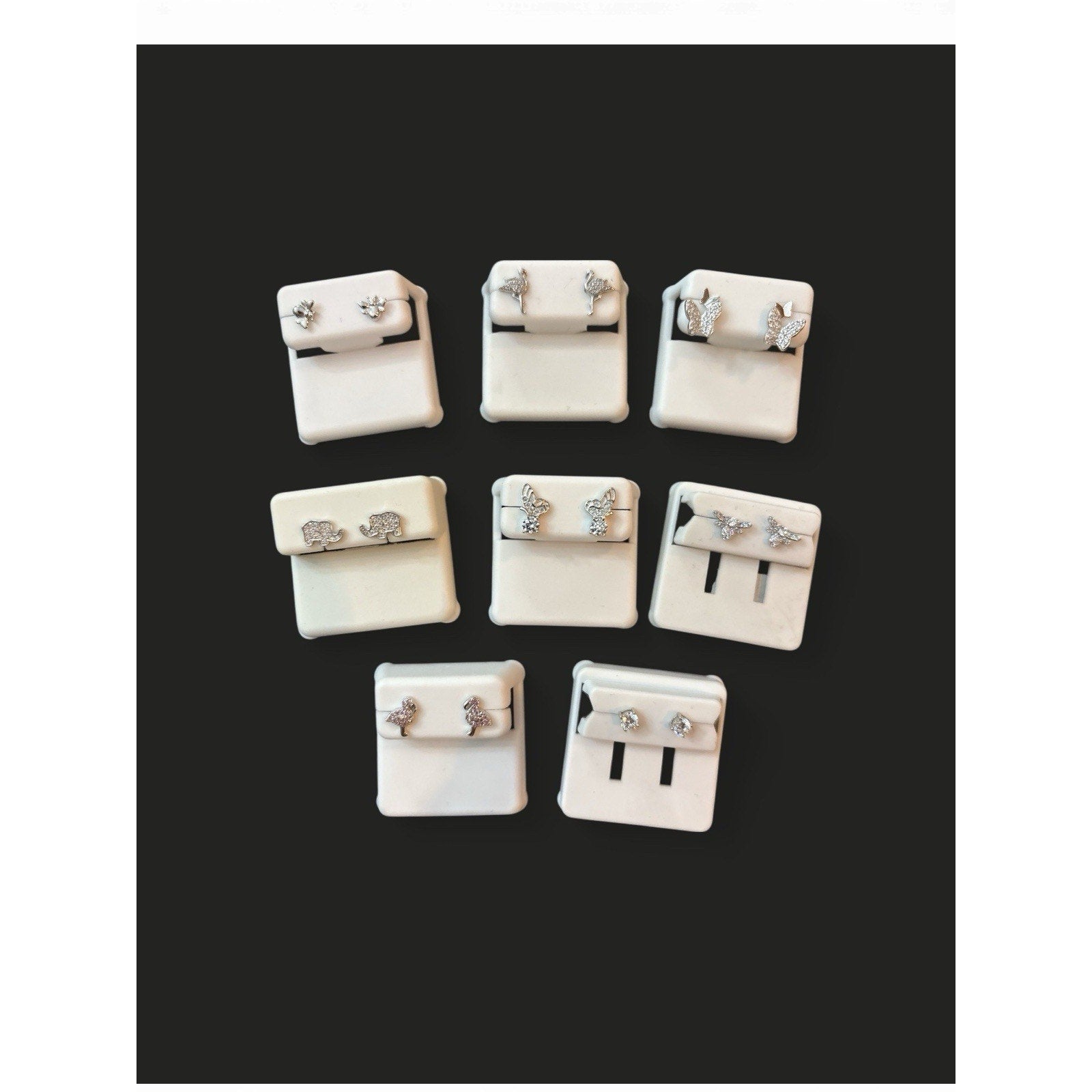 925 Sterling Silver Earnings (different styles); includes sheer gift bag