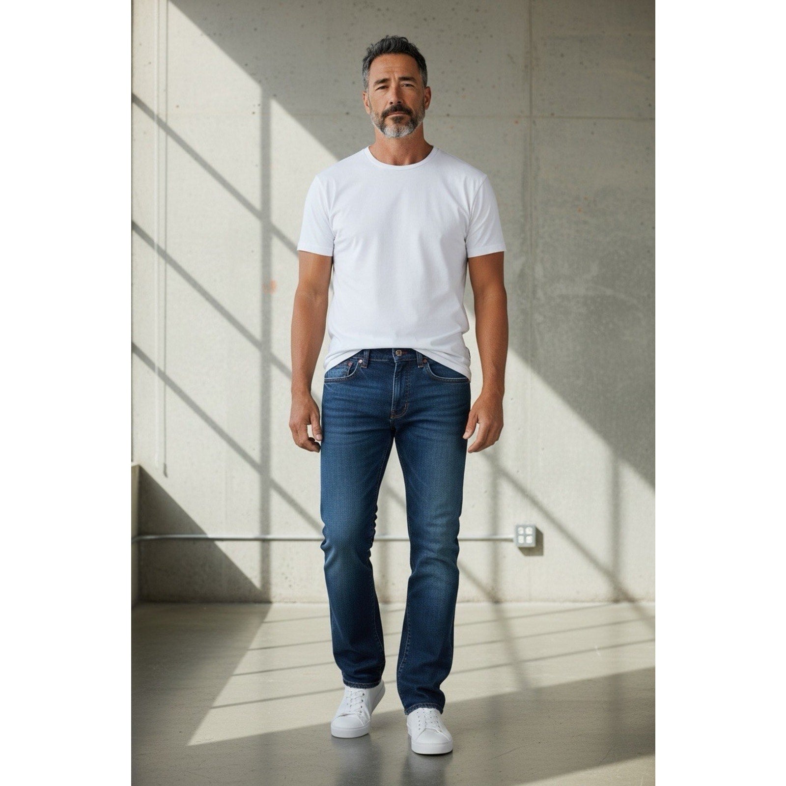 True Religion Men's Ricky Big T Flap Straight Blue Jeans (New)