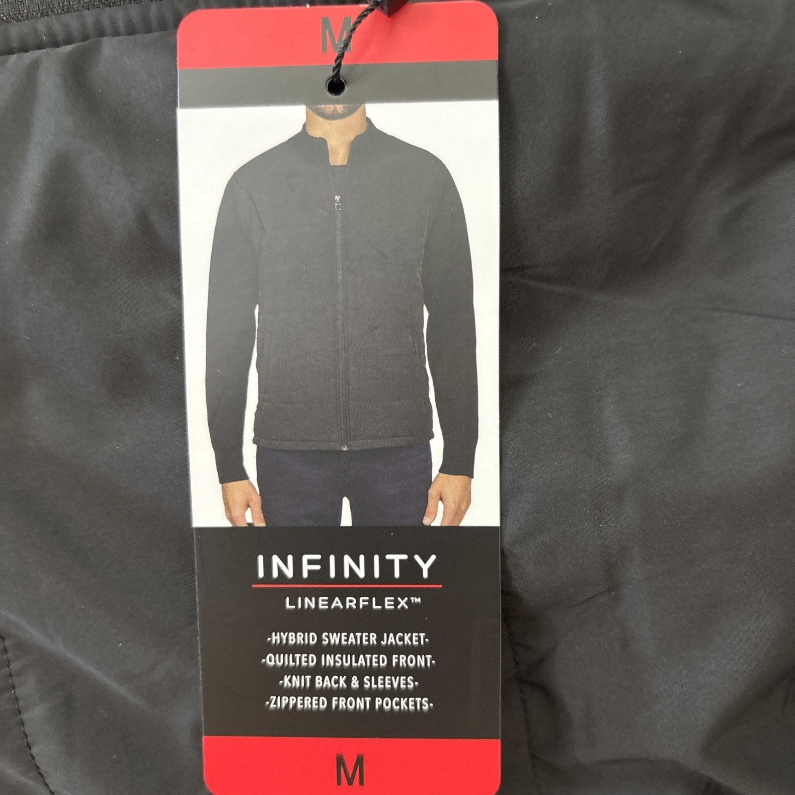 Infinity Linear Flex Men’s Black Jacket - Medium