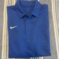 Nike Men's Blue-Collar Shirt - Medium