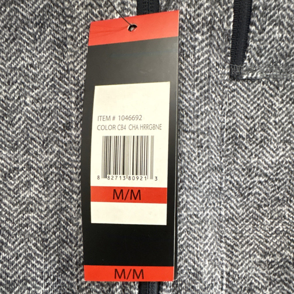 Marc New York Andrew Marc MNY Gray Herringbone Zip Mid-Length Women's Jacket M