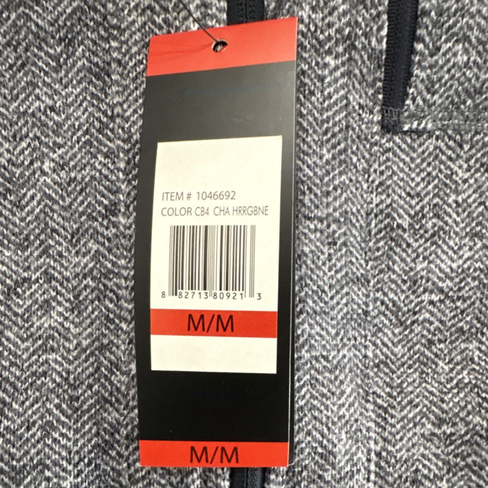 Marc New York Andrew Marc MNY Gray Herringbone Zip Mid-Length Women's Jacket M