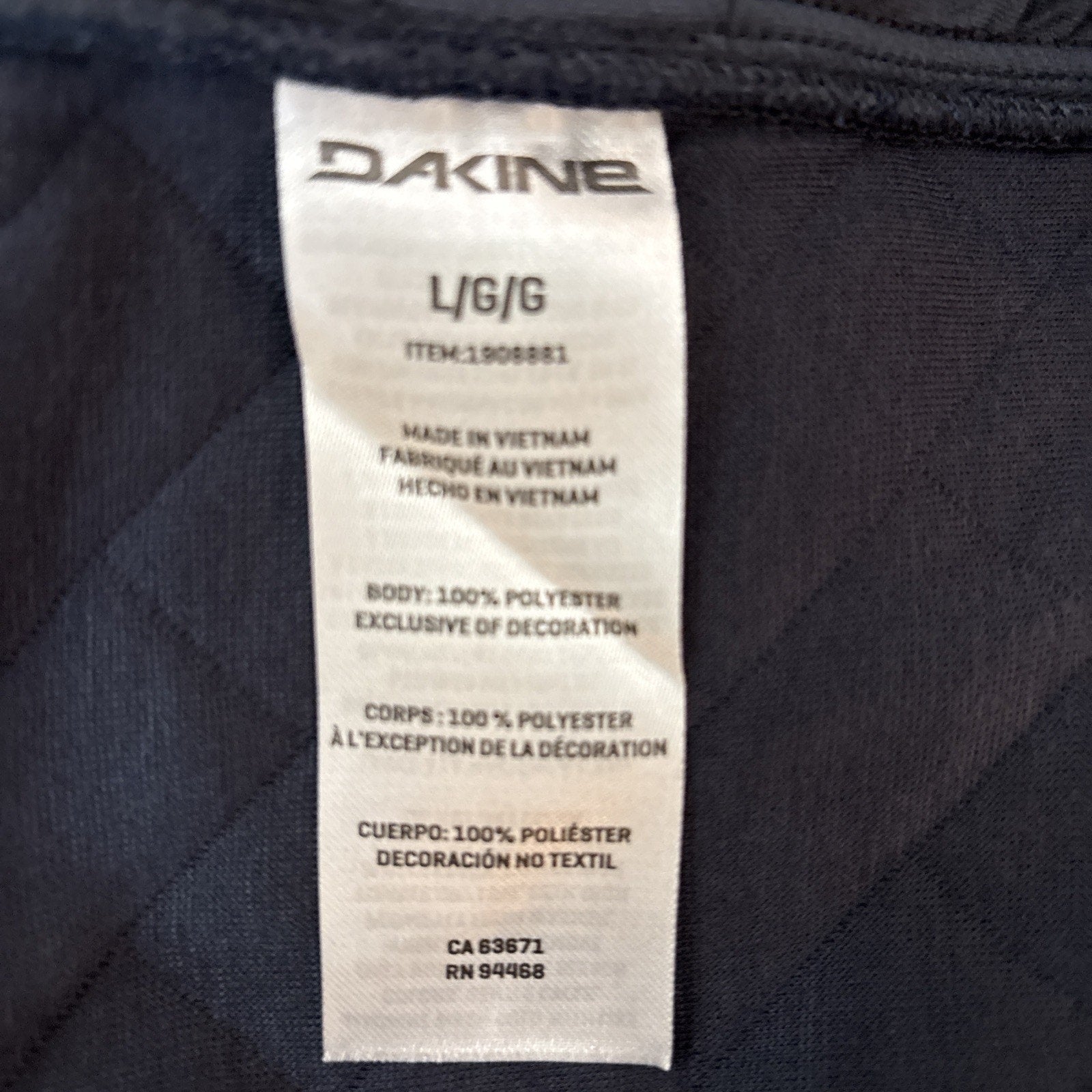 Dakine Mens Blue Jacket - Large