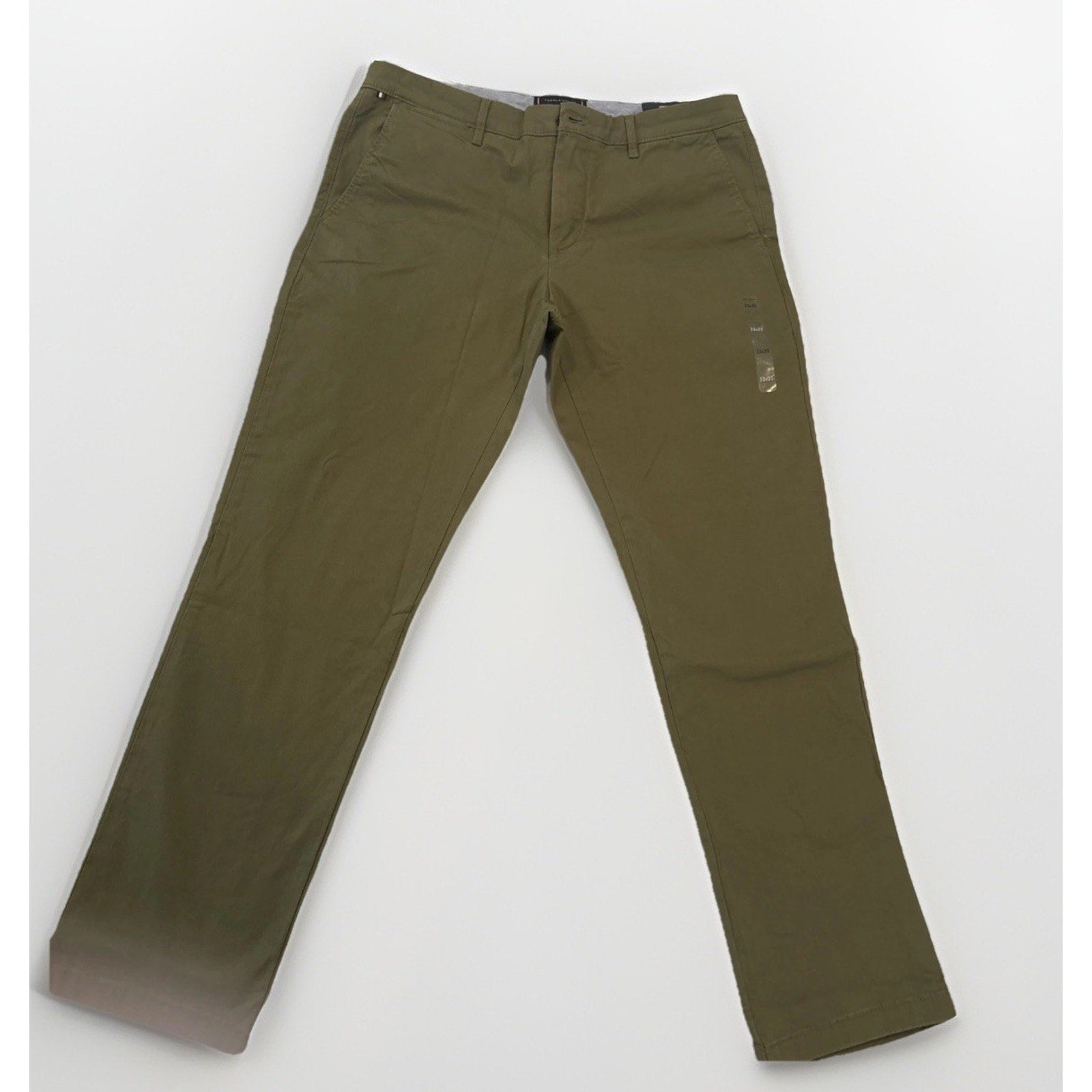 Tommy Hilfiger TH Flex Men’s Chino Pants Olive Green 33x32 Straight Fit NWT