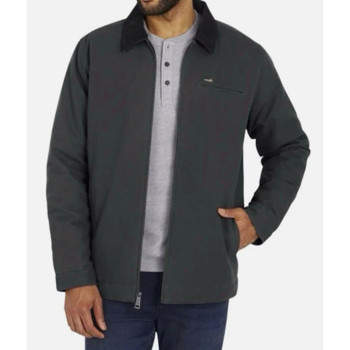 Wrangler Men's Canvas Jacket Gray Size L (New with Tags)