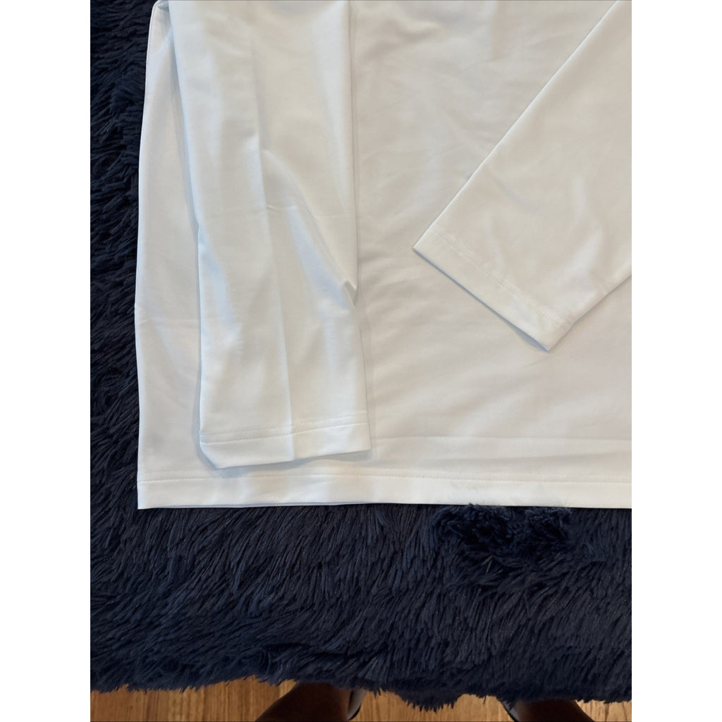 Callaway Opti Dri 1/4 Zip Pullover Men’s XL White Mock Neck Golf Jacket NWT