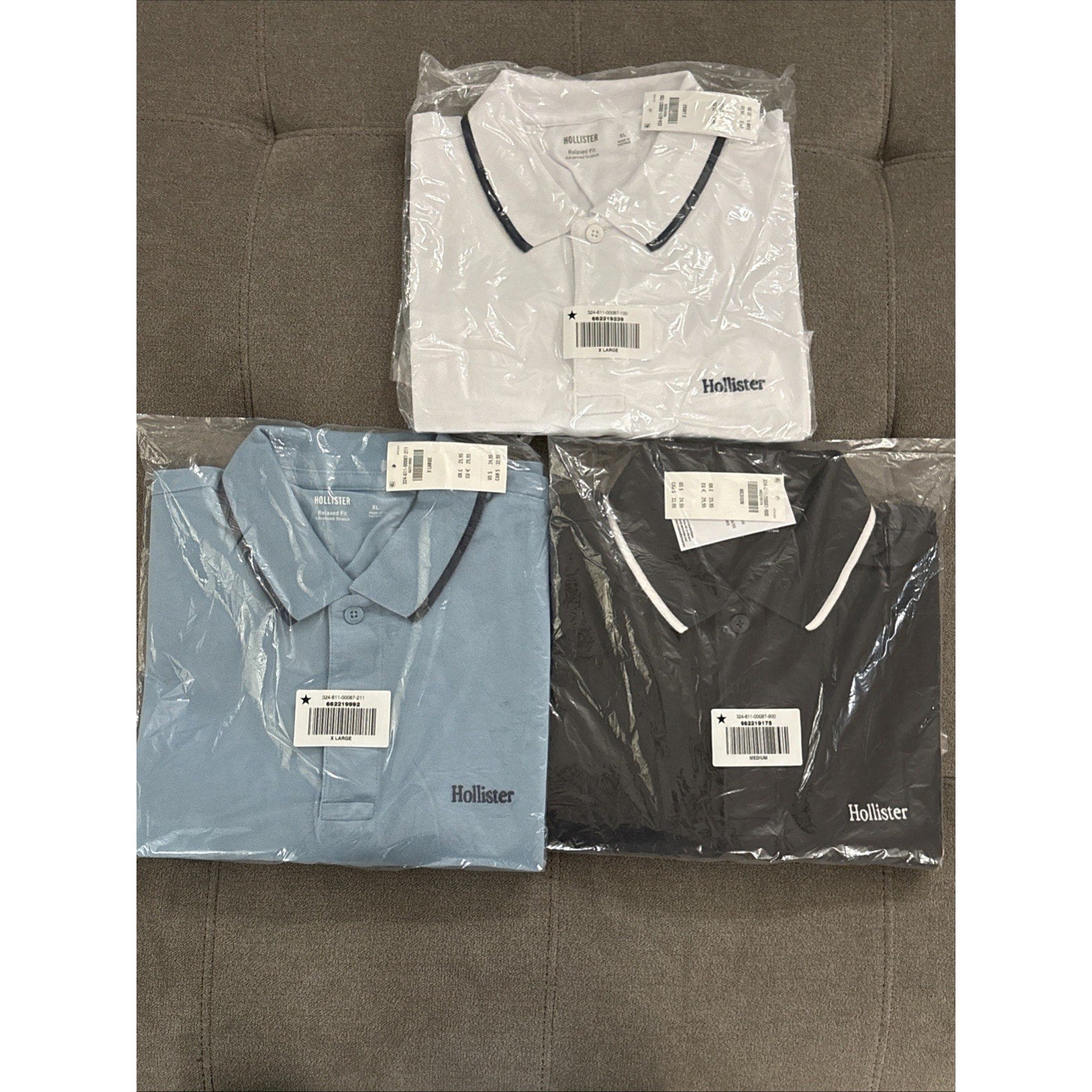 Hollister Epic Flex Stretch Polo Shirt Men’s Short Sleeve (NWT) M, L, XL