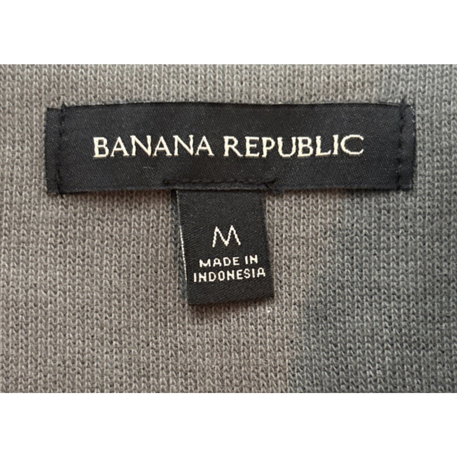 Banana Republic Men's Green Knit 1/4 Zip Mock Neck Pullover Sweater Size M