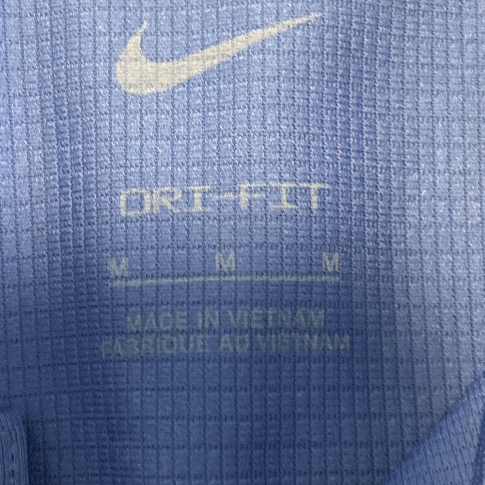 Nike Men's Blue-Collar Shirt - Medium