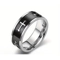 Men’s Ring - Titanium Steel Cross Ring European and American Style