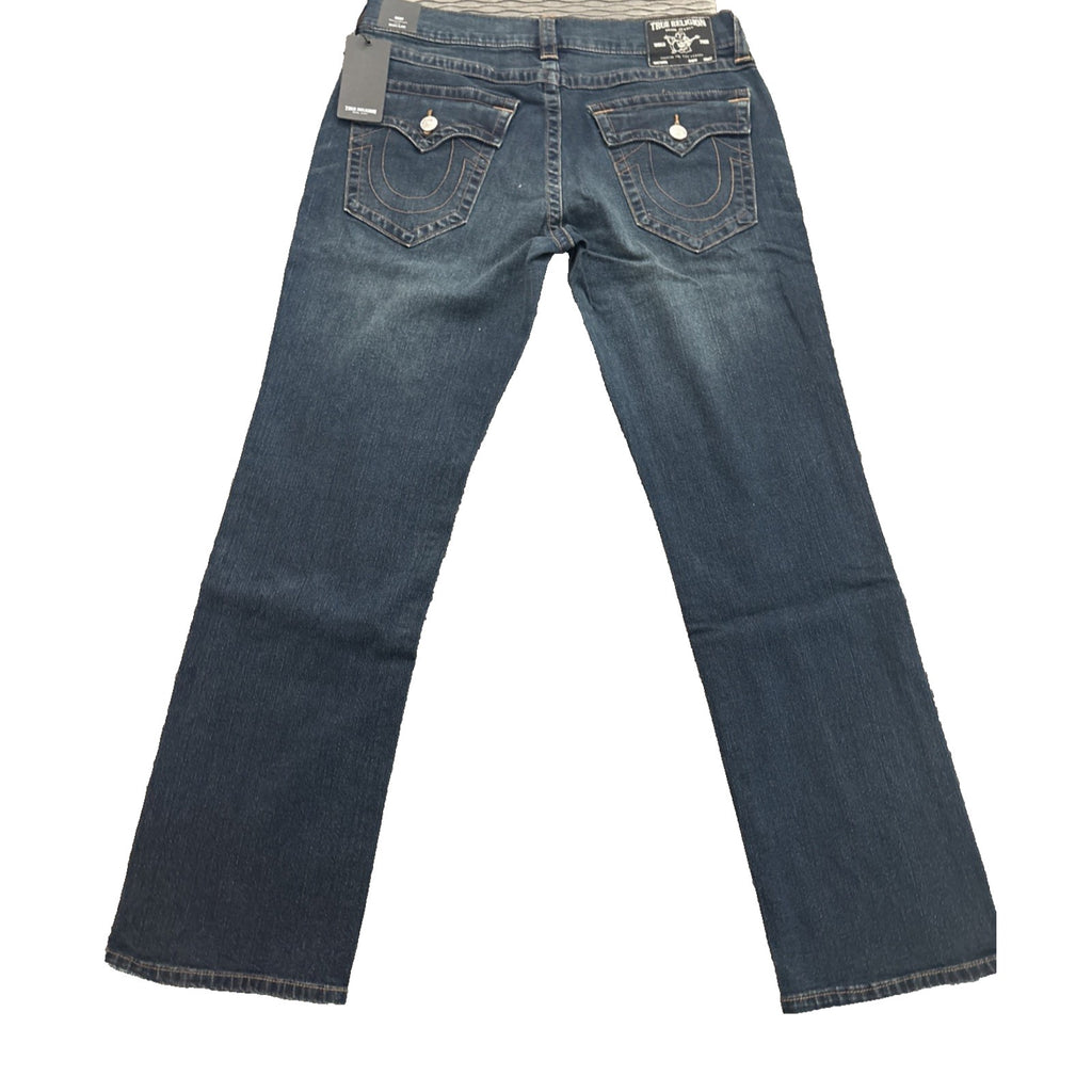 True Religion Men’s Dark Blue Ricky Flap SN Straight 34x32 (New)