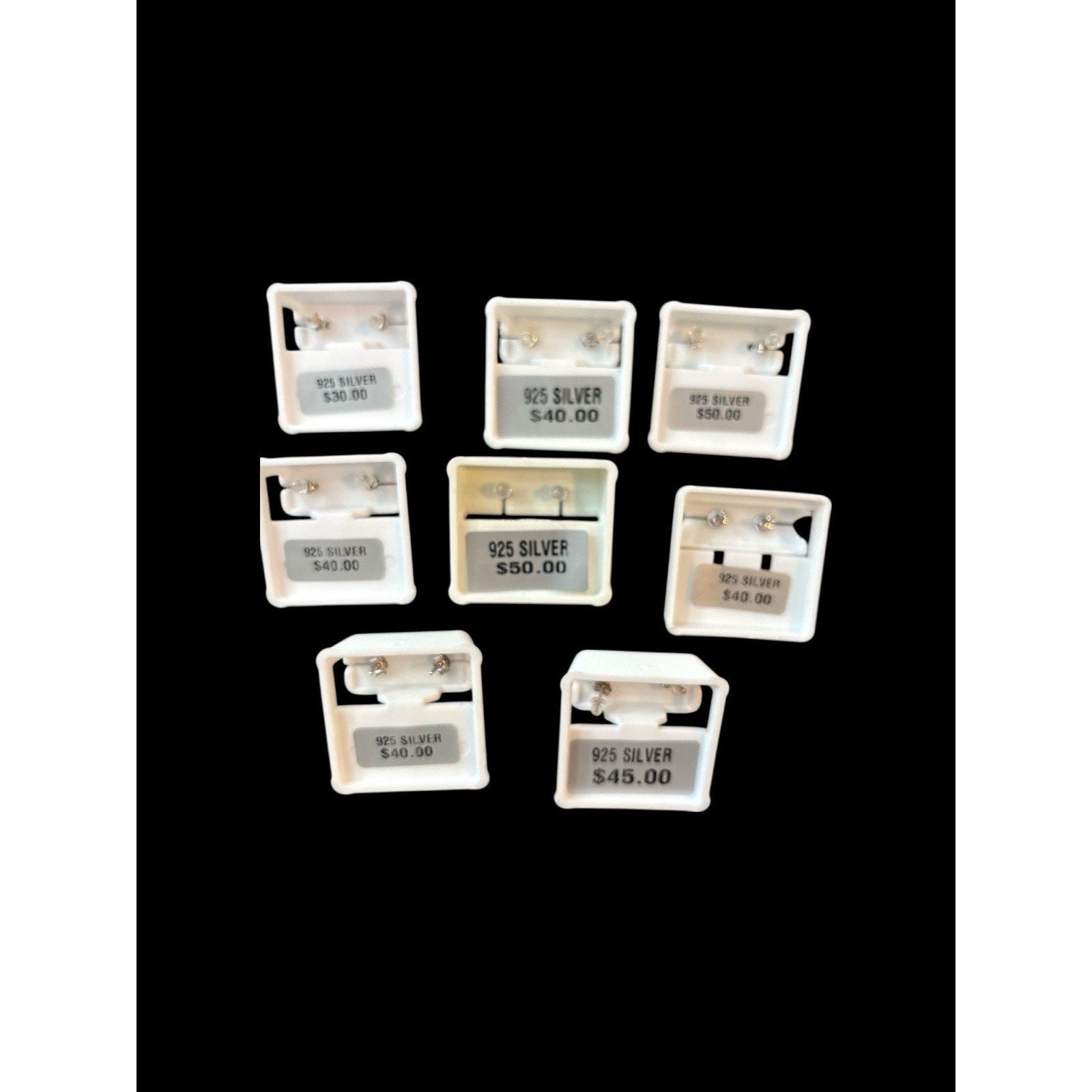 925 Sterling Silver Earnings (different styles); includes sheer gift bag