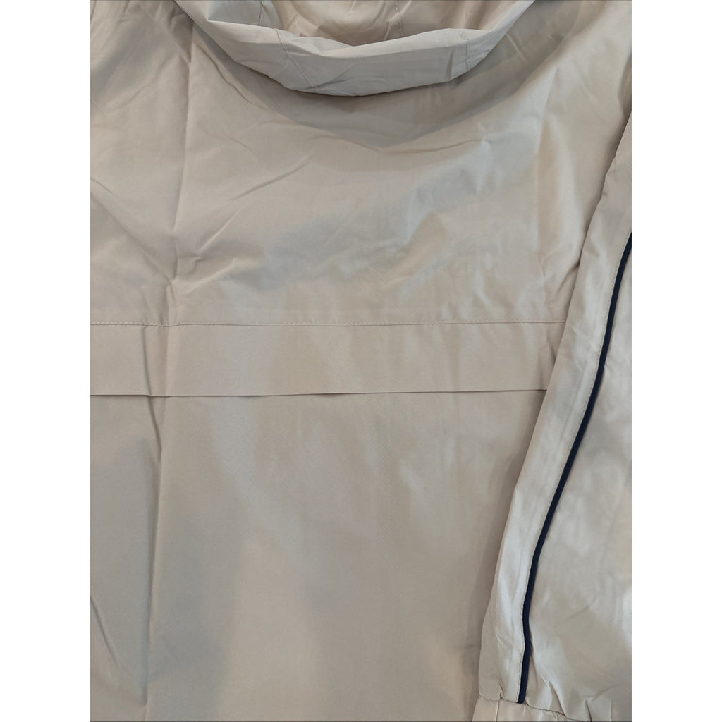 Tommy Hilfiger Jacket Women XL Beige Hooded Lightweight Windbreaker (NWT)