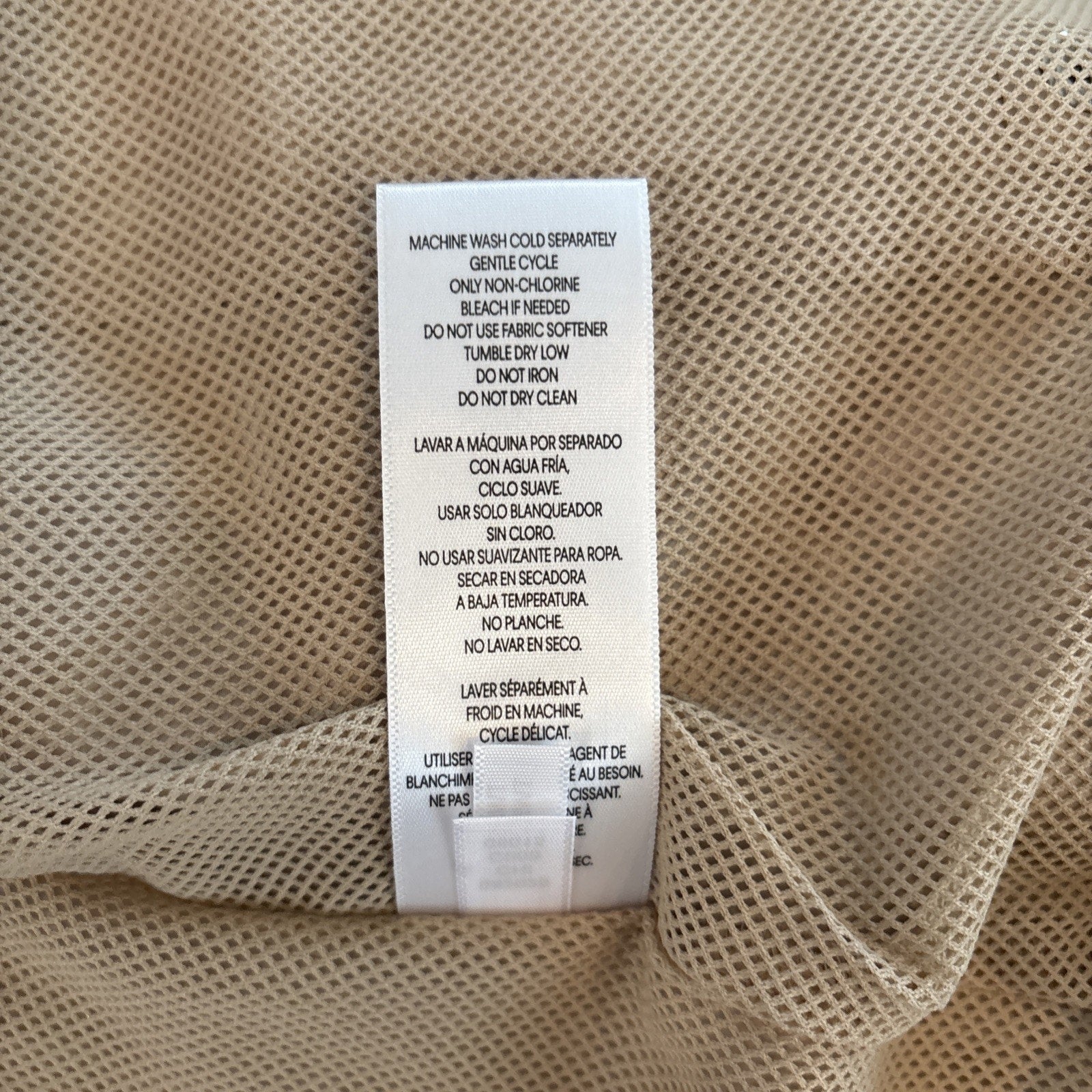 Tommy Hilfiger Jacket Women XL Beige Hooded Lightweight Windbreaker (NWT)