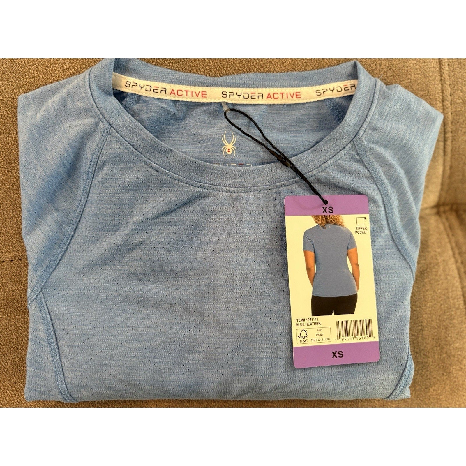 Spider Women Active Shirt with Pocket - NWT