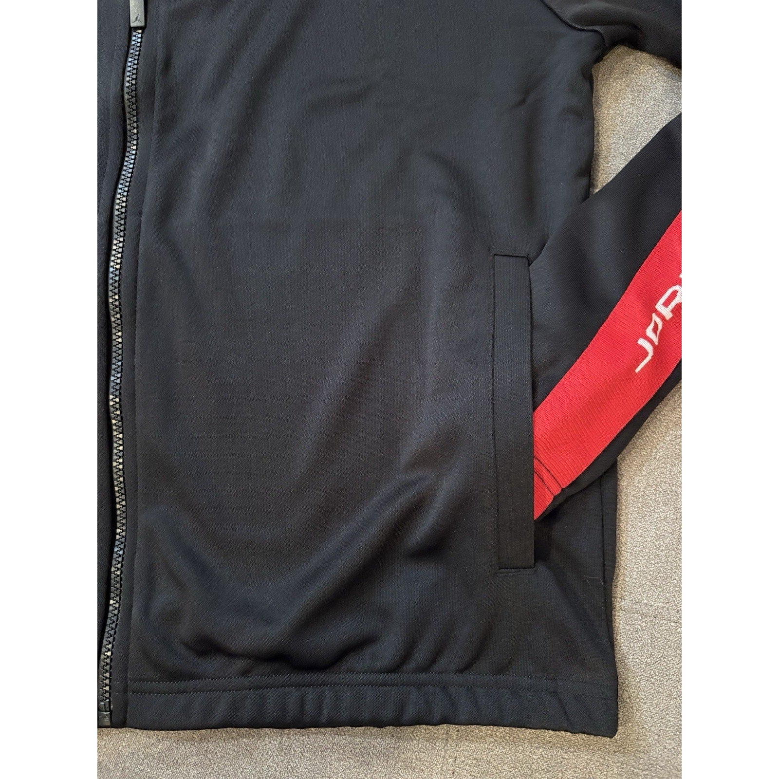 Nike Air Jordan Jumpman Full Zip Track Jacket Black Red Men's NWT