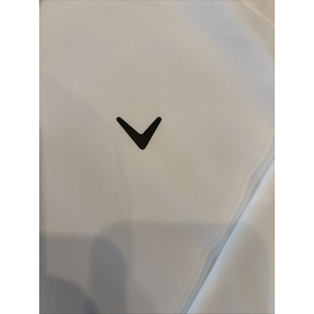 Callaway Opti Dri 1/4 Zip Pullover Men’s XL White Mock Neck Golf Jacket NWT