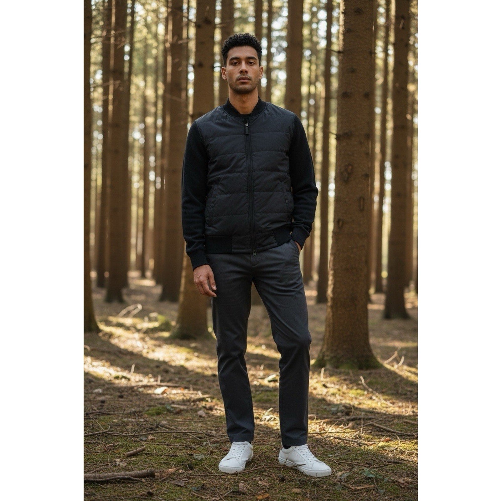 Infinity Linear Flex Men’s Black Jacket - Medium