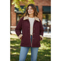Boston Traders Burgundy Red Collared Button Mid-Length Lined Women's Jacket S