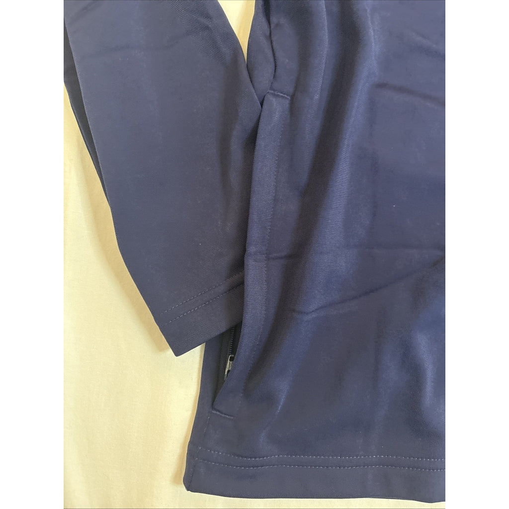 Adidas Men’s Light Navy-Blue Sweat Jacket - Large