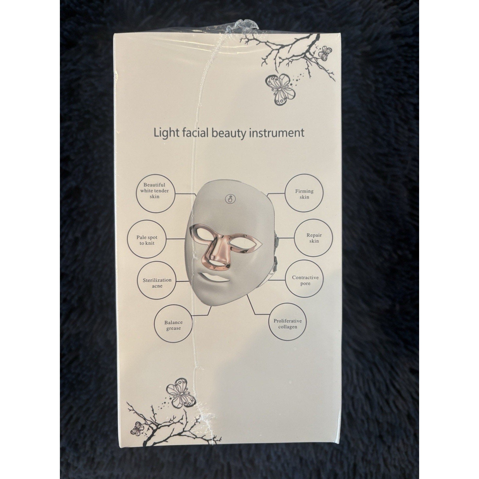 LED Light Facial Beauty Instrument Skin Care Face Mask Therapy Device