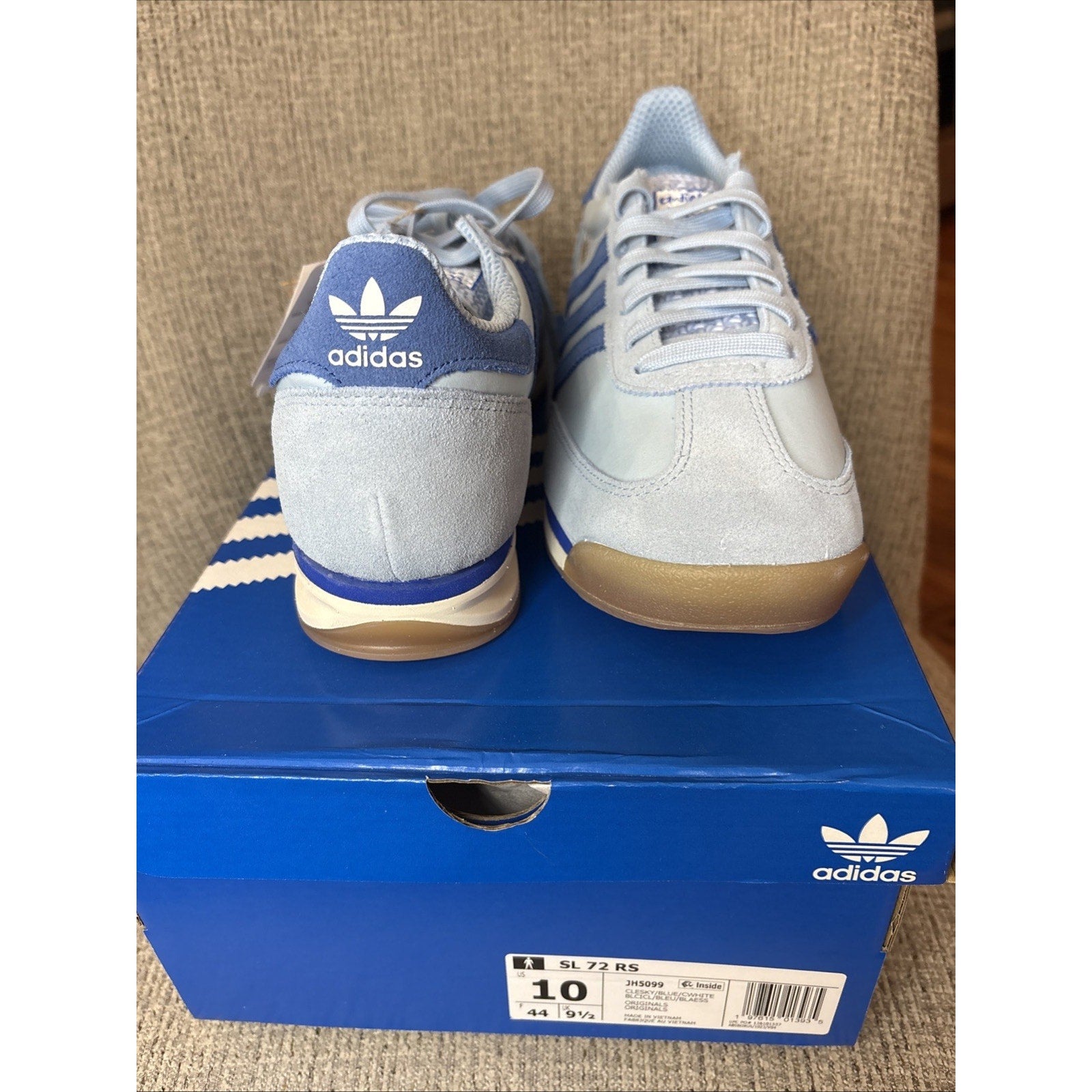 Adidas SL72 RS Sky Blue Scarlet Size 10 Men - Argentina Colors World Cup