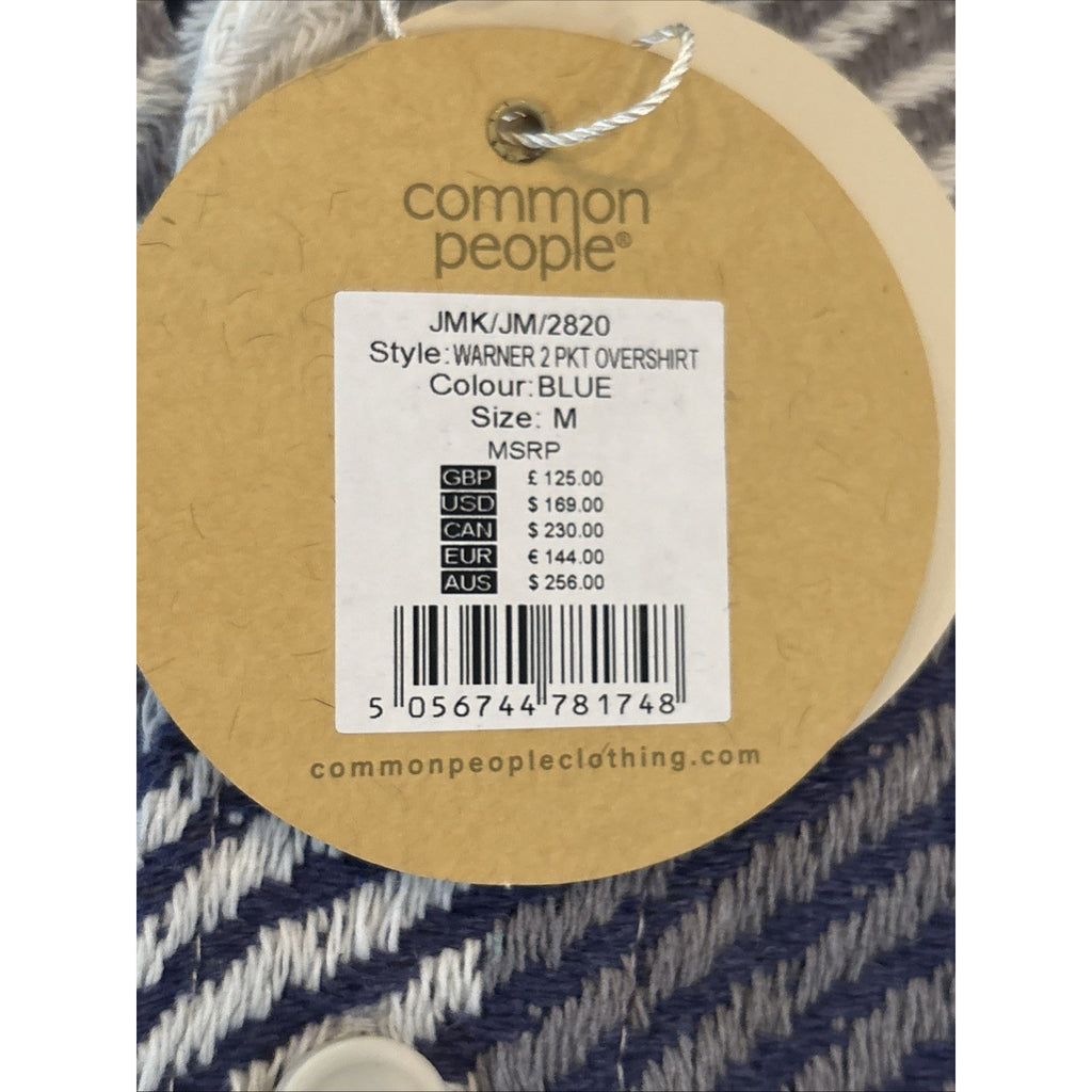 Common People Men's Jacket with inside pockets Size Medium (NWT)