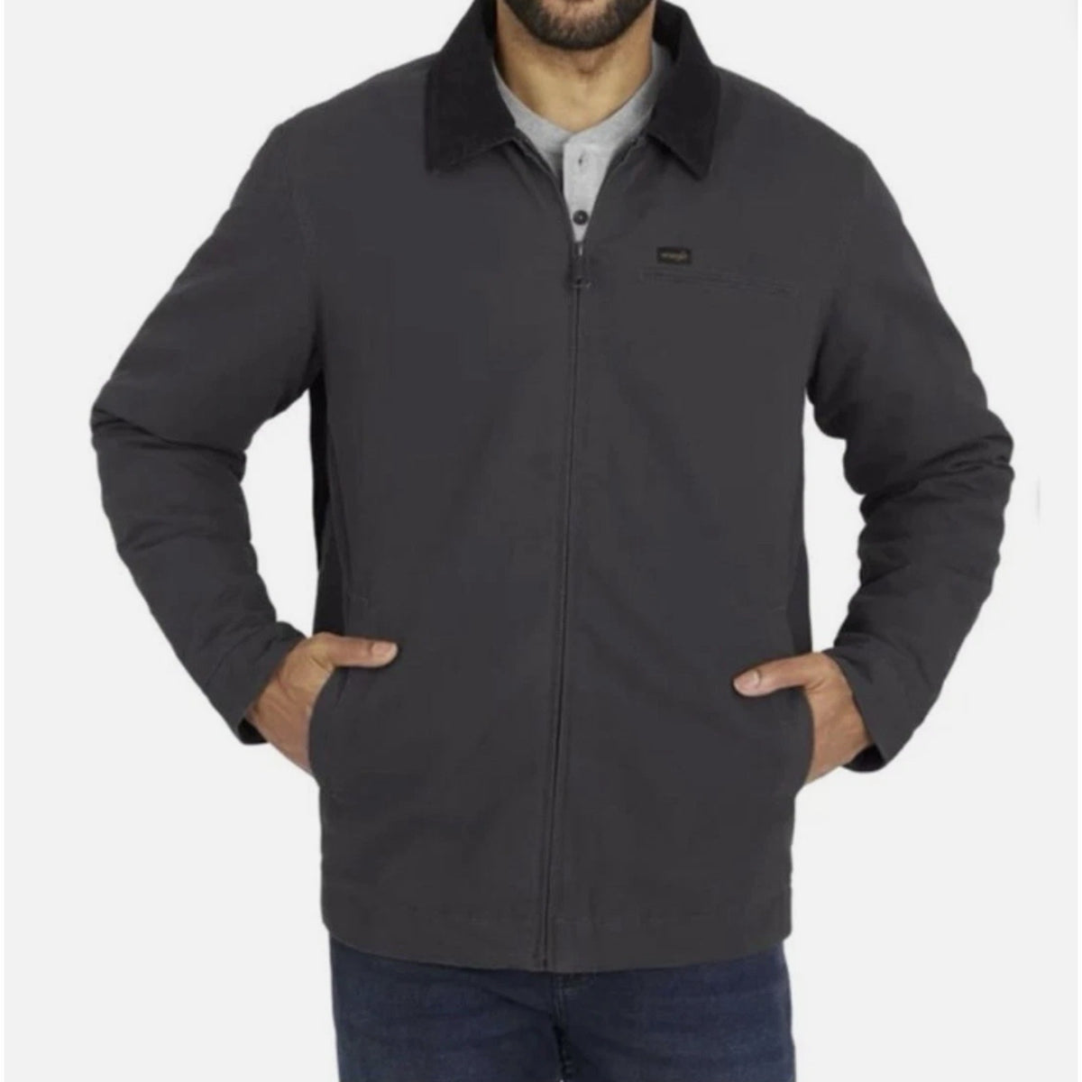Wrangler Men's Canvas Jacket Gray Size L (New with Tags)