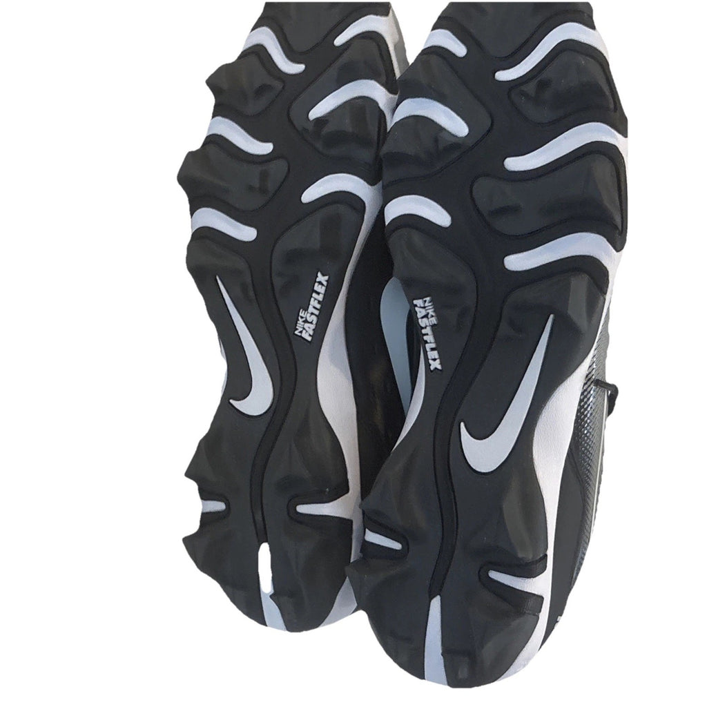 Nike Diamond Fastflex Men’s Baseball Cleats Size 10 Black/White Lightweight Grip