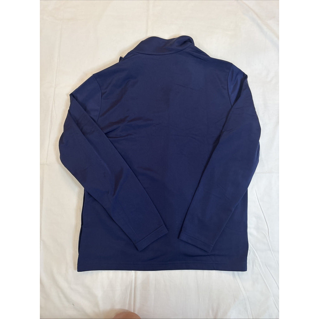 Adidas Men’s Light Navy-Blue Sweat Jacket - Large
