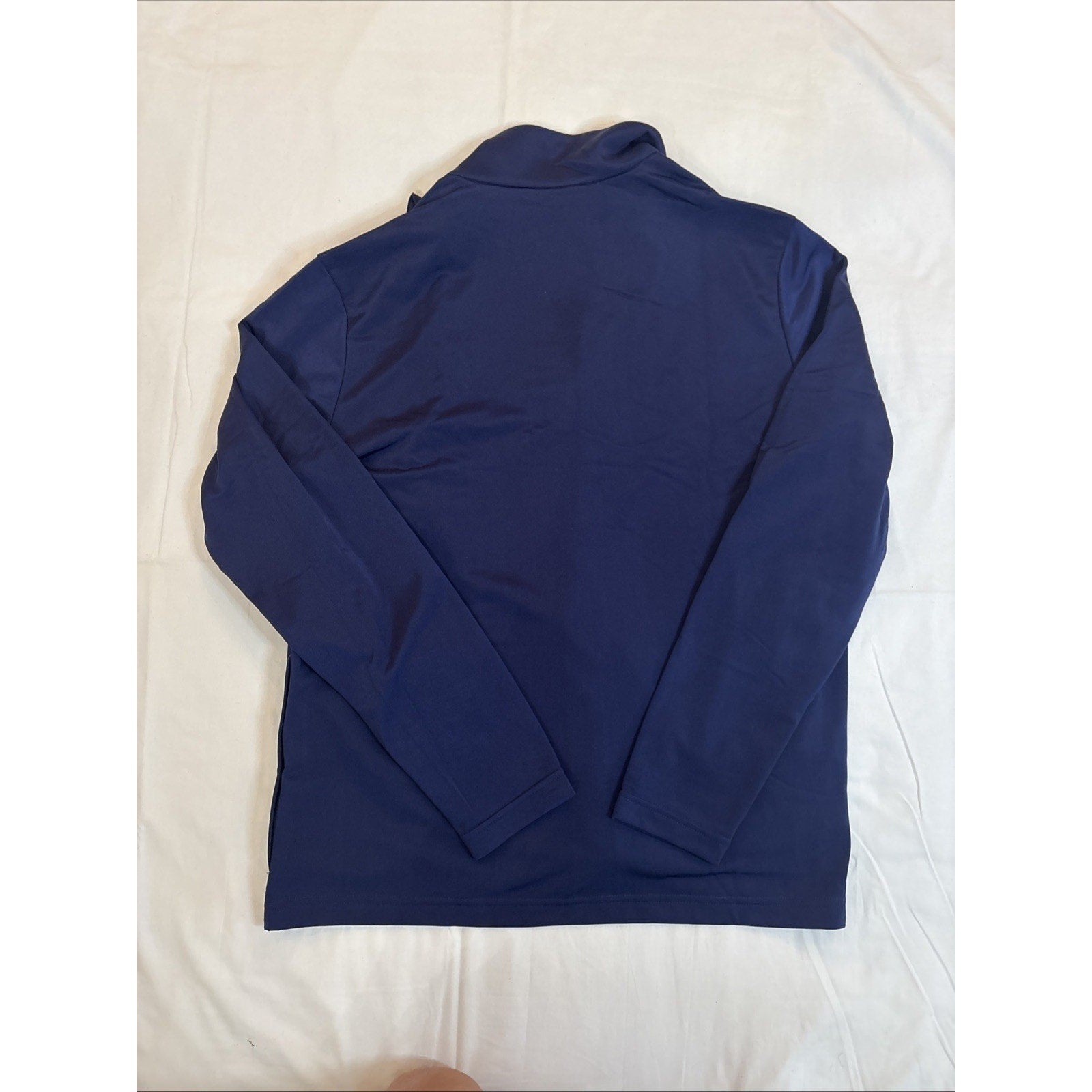 Adidas Men’s Light Navy-Blue Sweat Jacket - Large