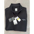Callaway Mens Medium Opti Dri Water Repellent 1/4 Zip Golf Pullover NWT Black