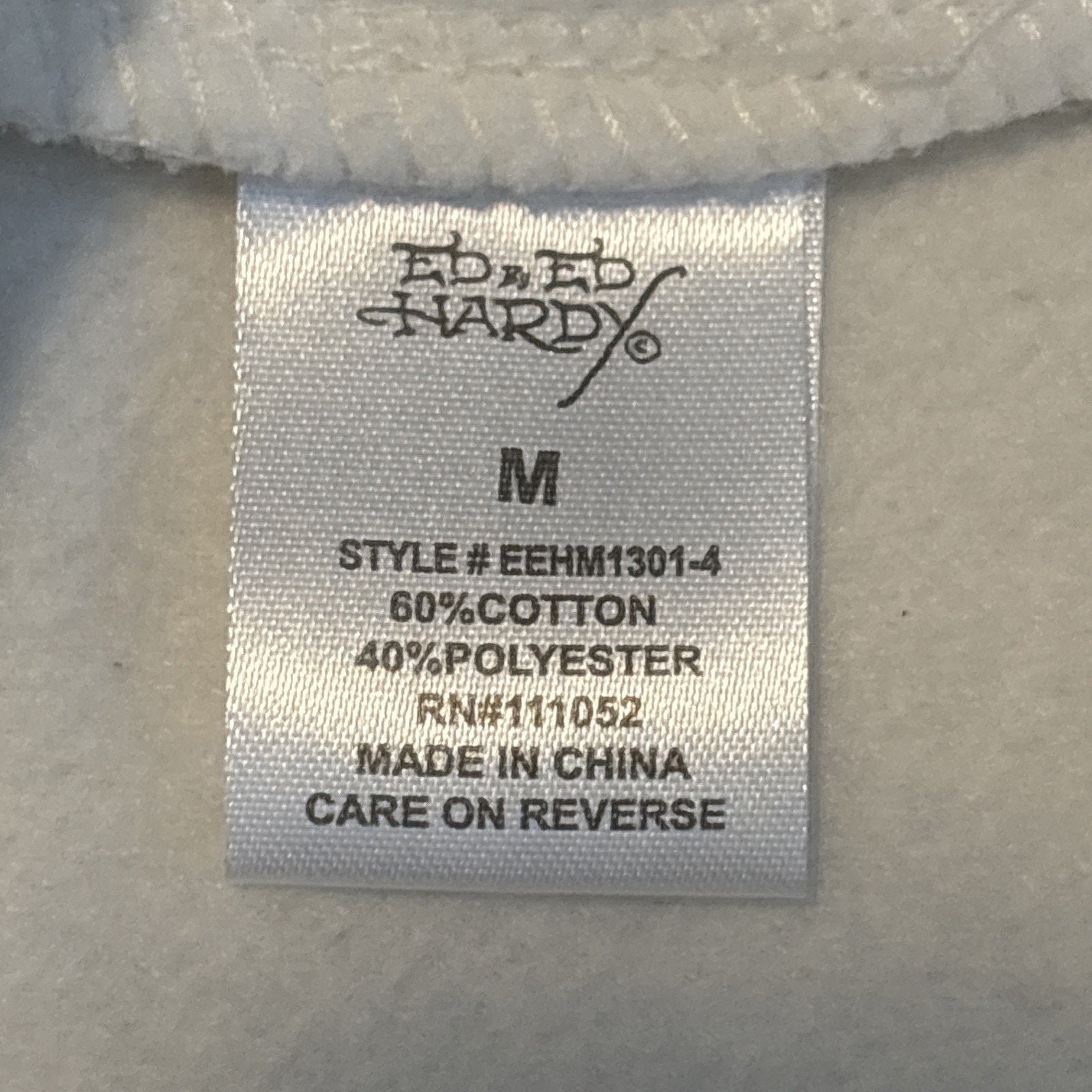Ed Hardy Men's Hoodie Sweatshirt - Medium