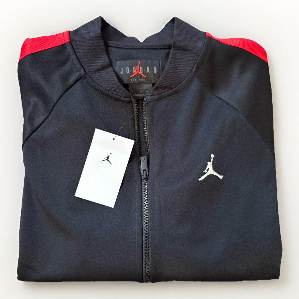 Nike Air Jordan Jumpman Full Zip Track Jacket Black Red Men's NWT