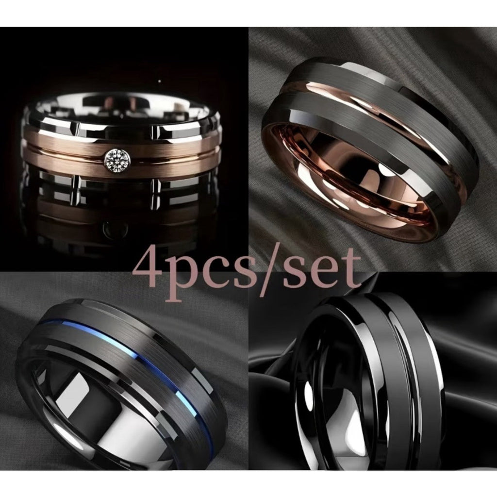 Men’s Titanium Stainless Steel 4pcs set