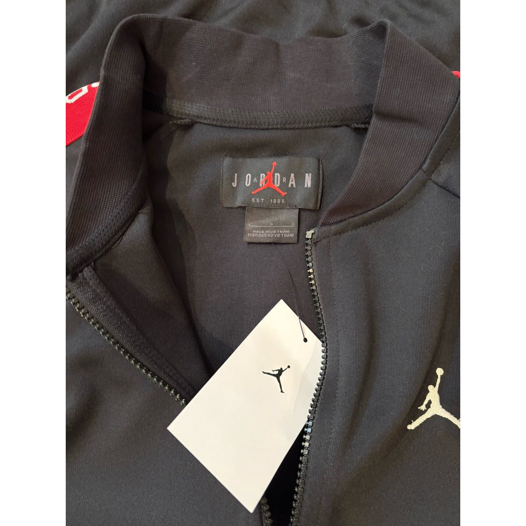 Nike Air Jordan Jumpman Full Zip Track Jacket Black Red Men's NWT